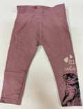 Leggings / Leotardos Bebé Niña "So Cute" – Rosa Palo / Malva (Talla 80 cm / 9-12 Meses)