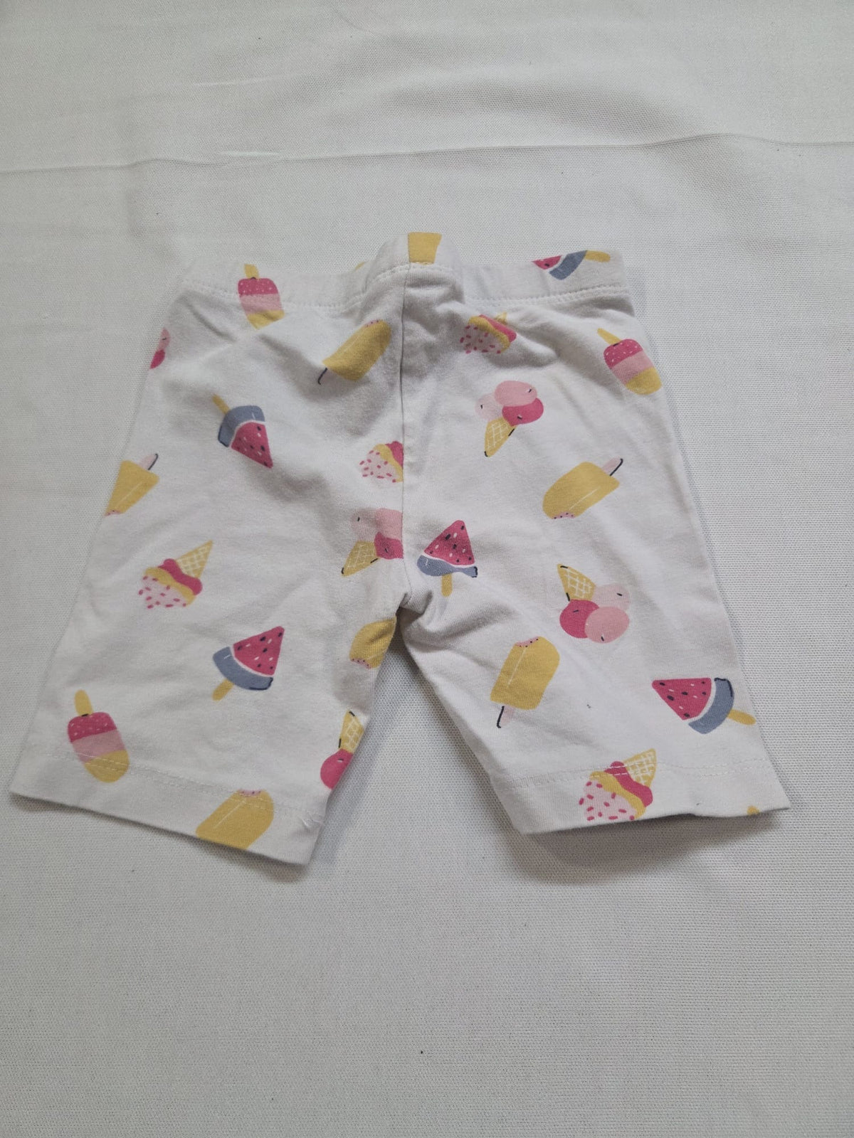 Malla/Leggings cortos tipo ciclista C&A niña Talla 92cm (2 años) con estampado de helados y sandías