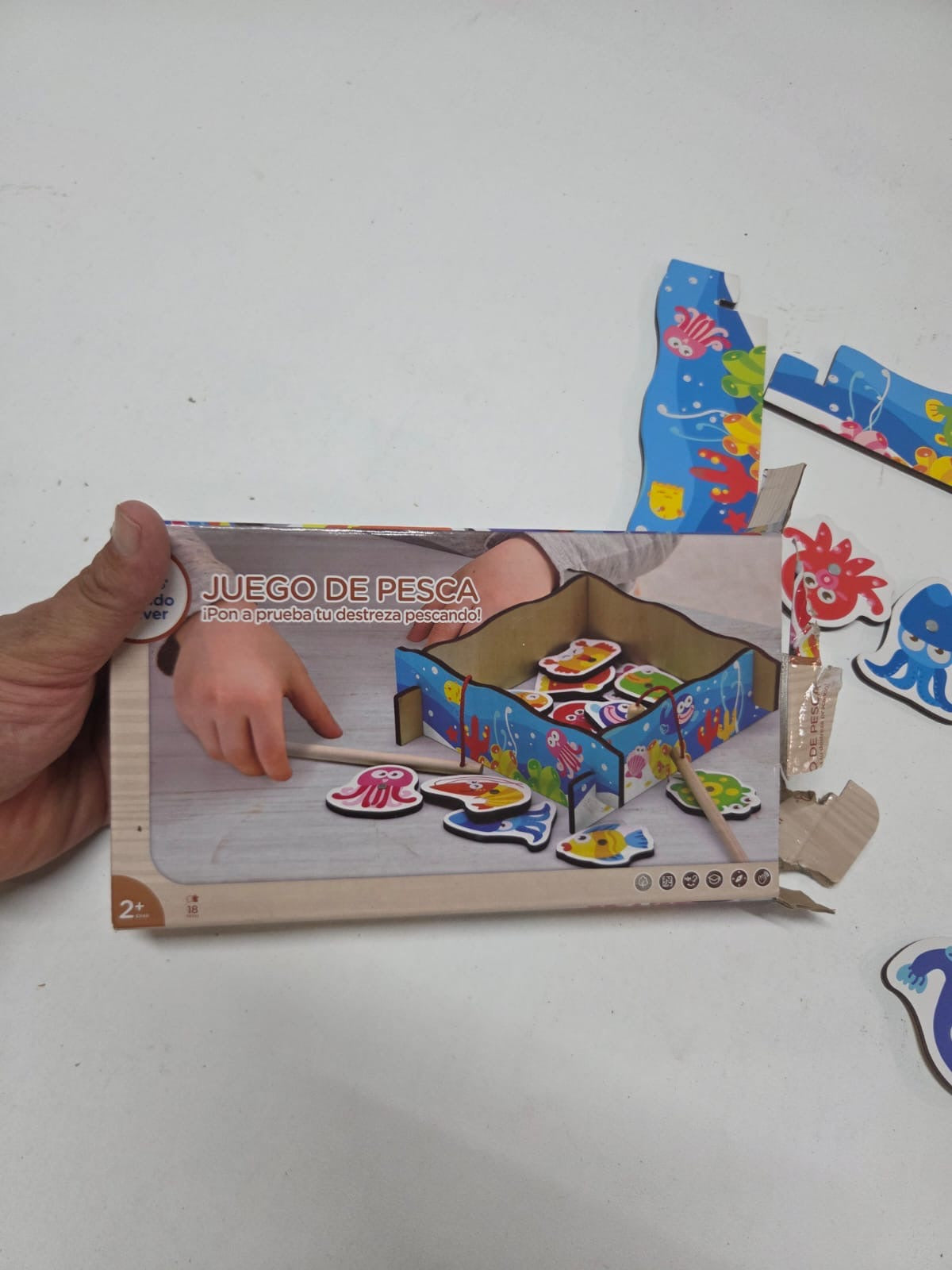 Juego de Pesca Magnético de Madera - Mundo Diver (ALDI)