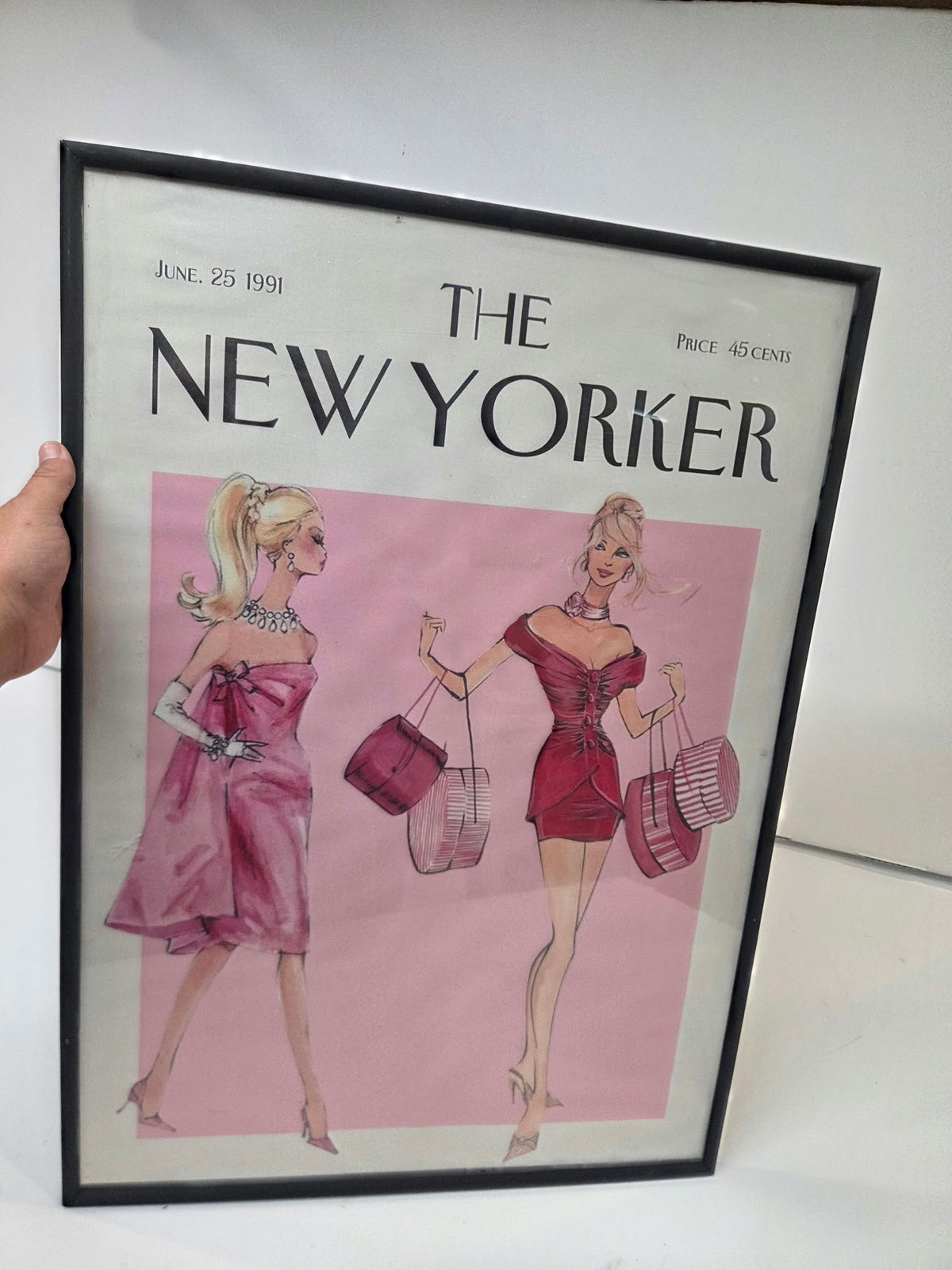 Cuadro Enmarcado Lámina Vintage "The New Yorker" – Moda Retro (50x70 cm)