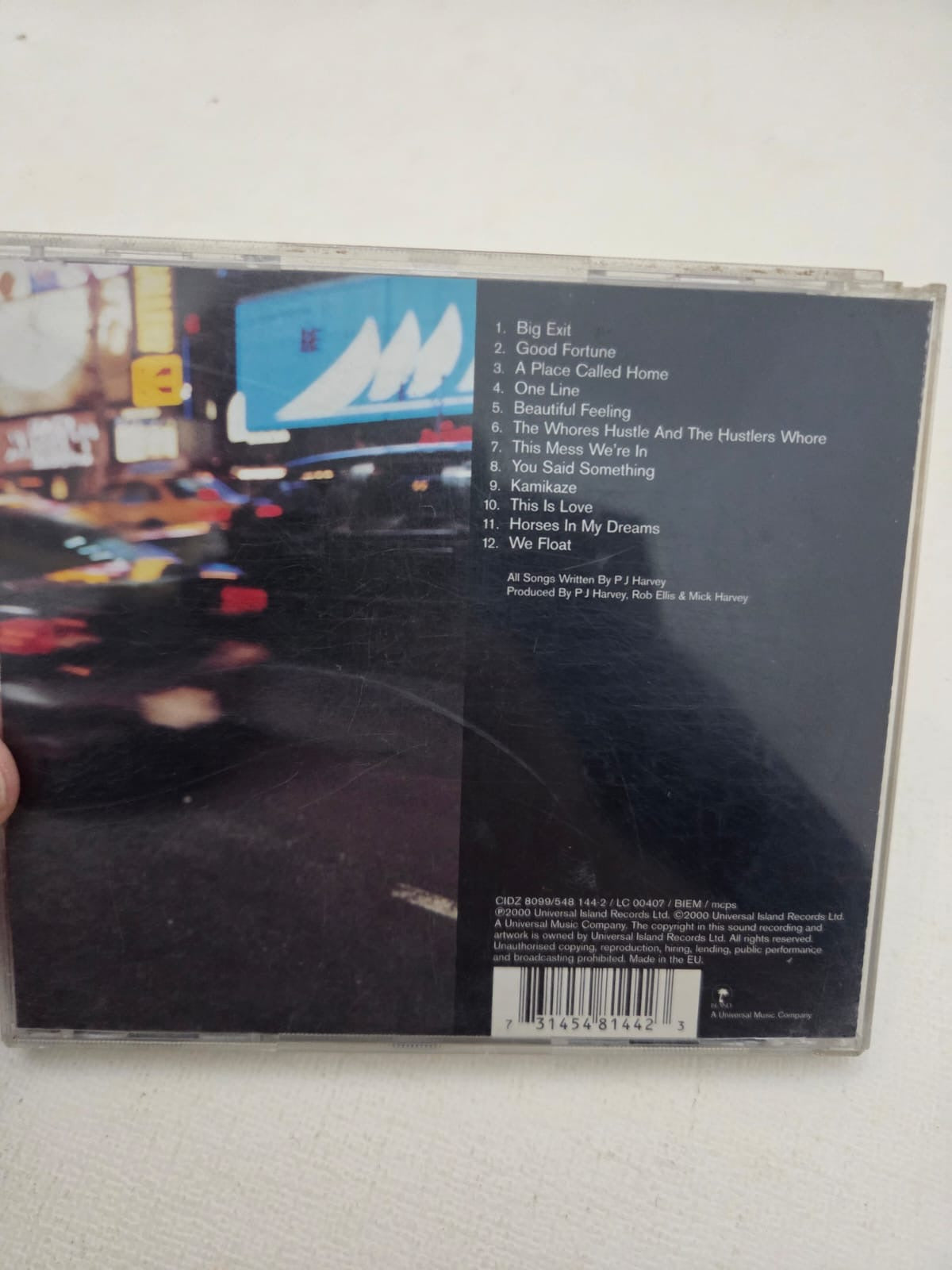CD PJ Harvey – Stories From The City, Stories From The Sea (Edición EU, 2000)