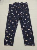 Leggings H&M Bebé Niña Azul Marino Estampado Flores (9-12 Meses / 80 cm)