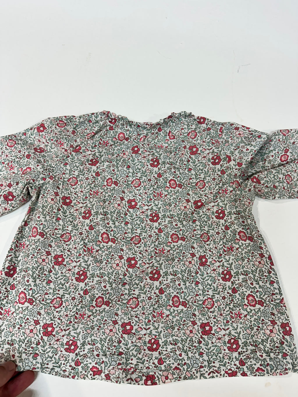 Blusa/Camisa de manga larga estampada de flores TEX - Talla 18M