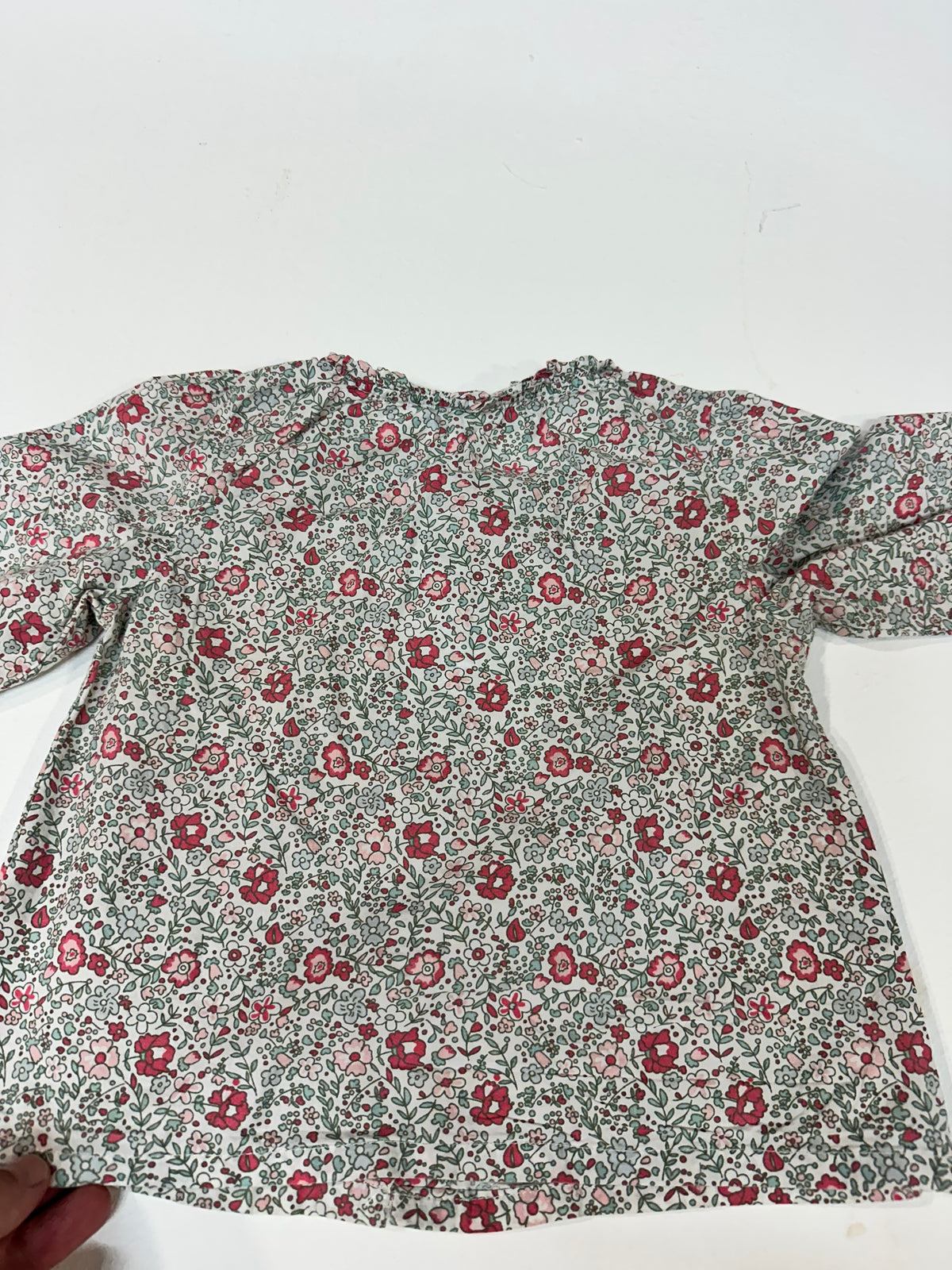 Blusa/Camisa de manga larga estampada de flores TEX - Talla 18M