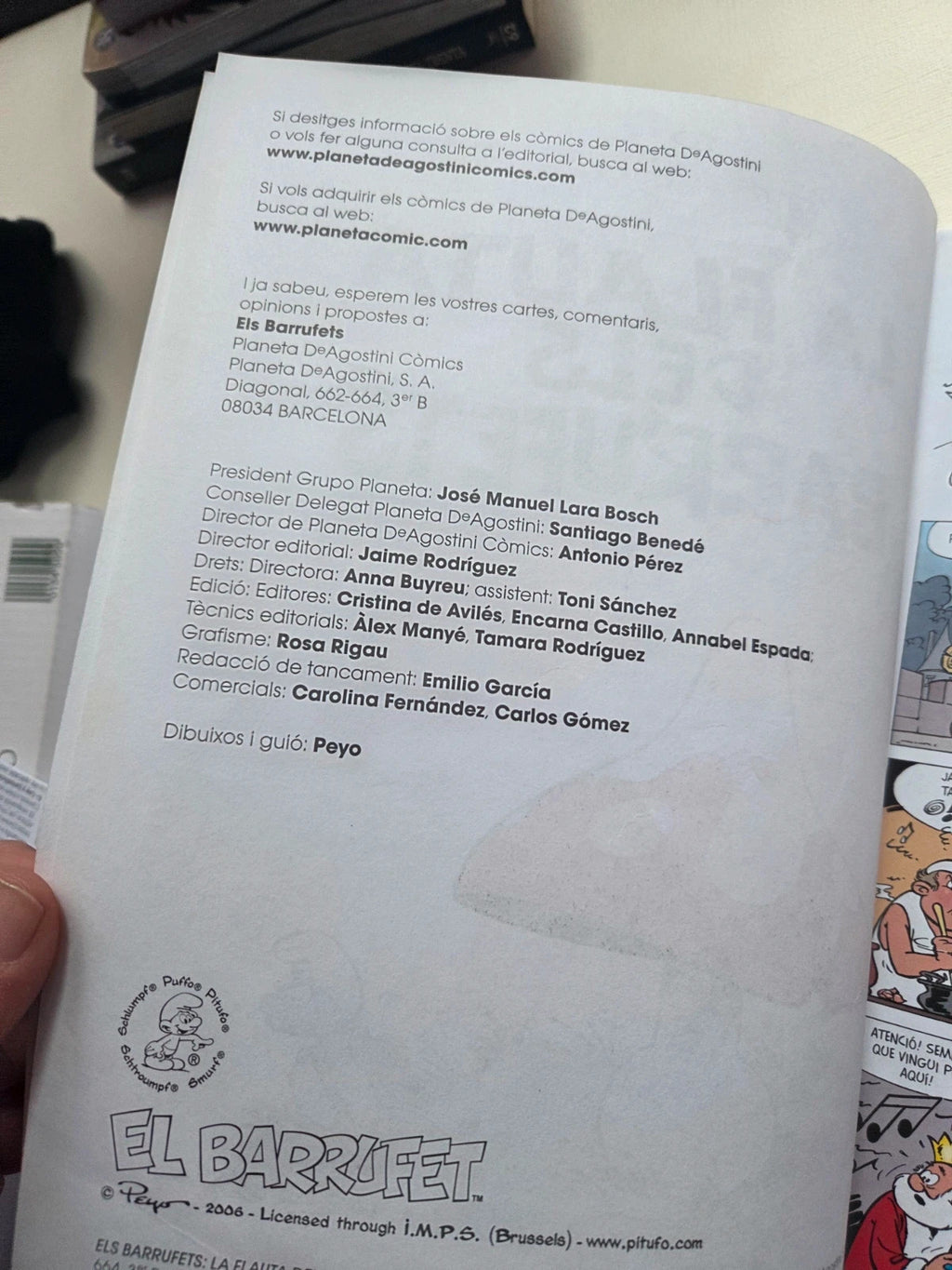 La flauta dels barrufets. Escrito en catalán