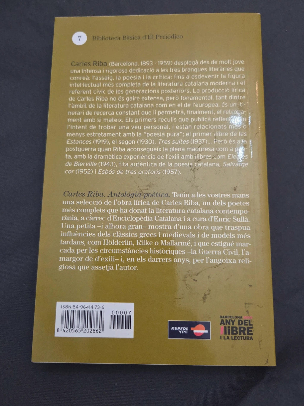 Antología poética. Carles Riba.