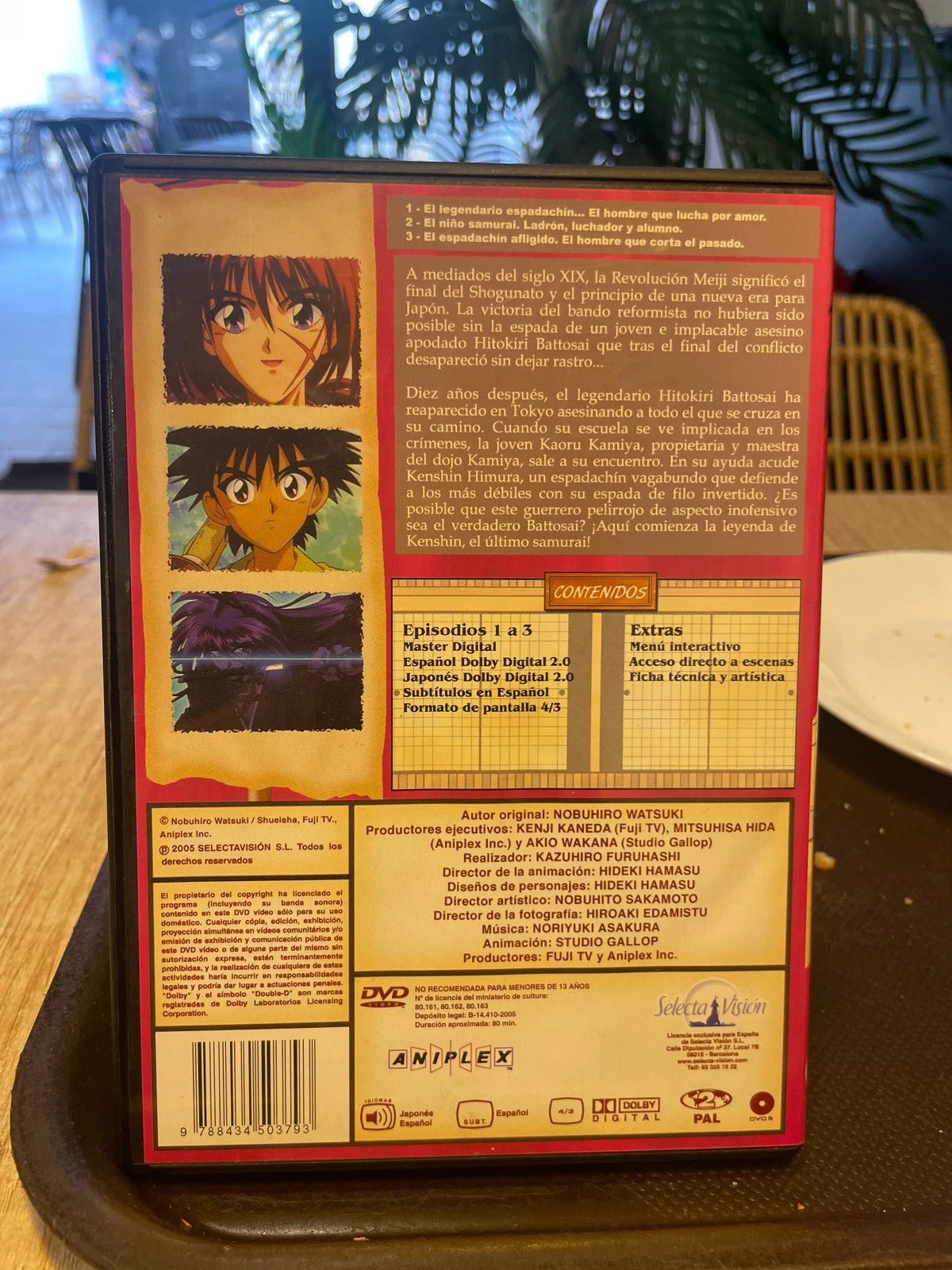 DVD kenshin. El guerrero samursi