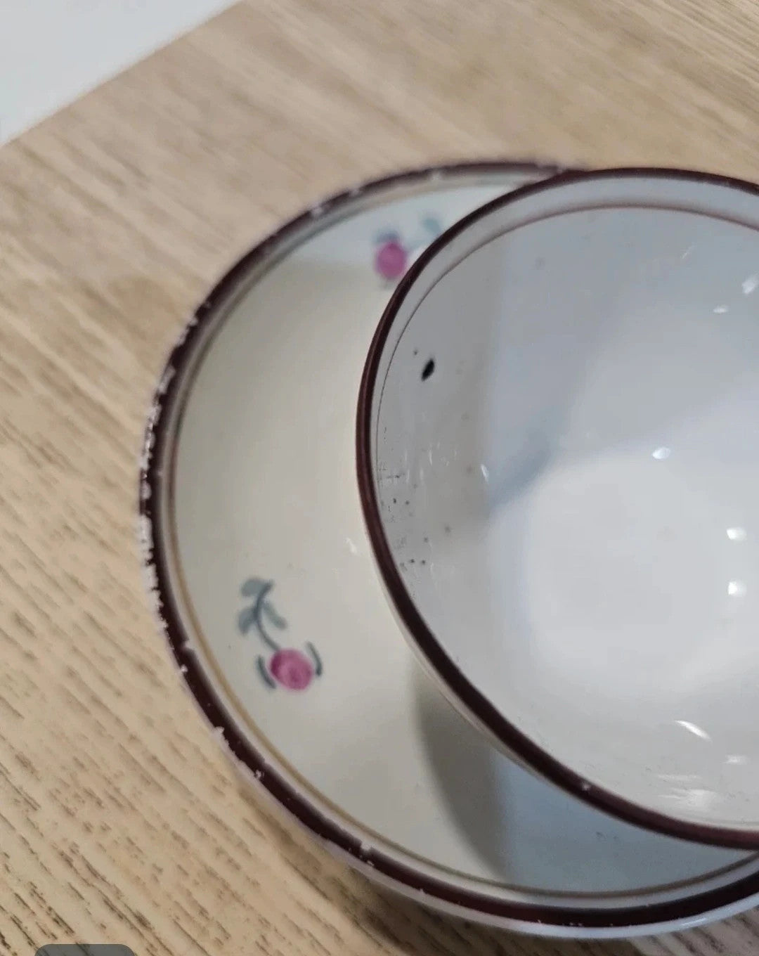 Juego de tazas vintage con cafetera