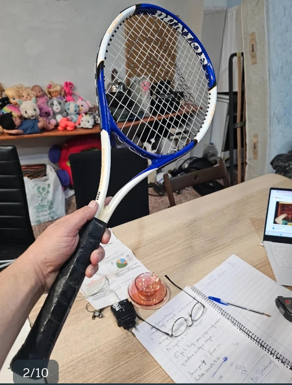 Raqueta vintage Dunllop phoenix 98 usada
