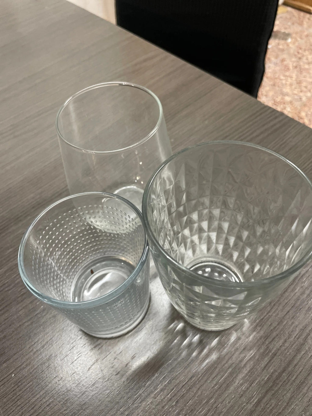 Lote de tres vasos Vintage