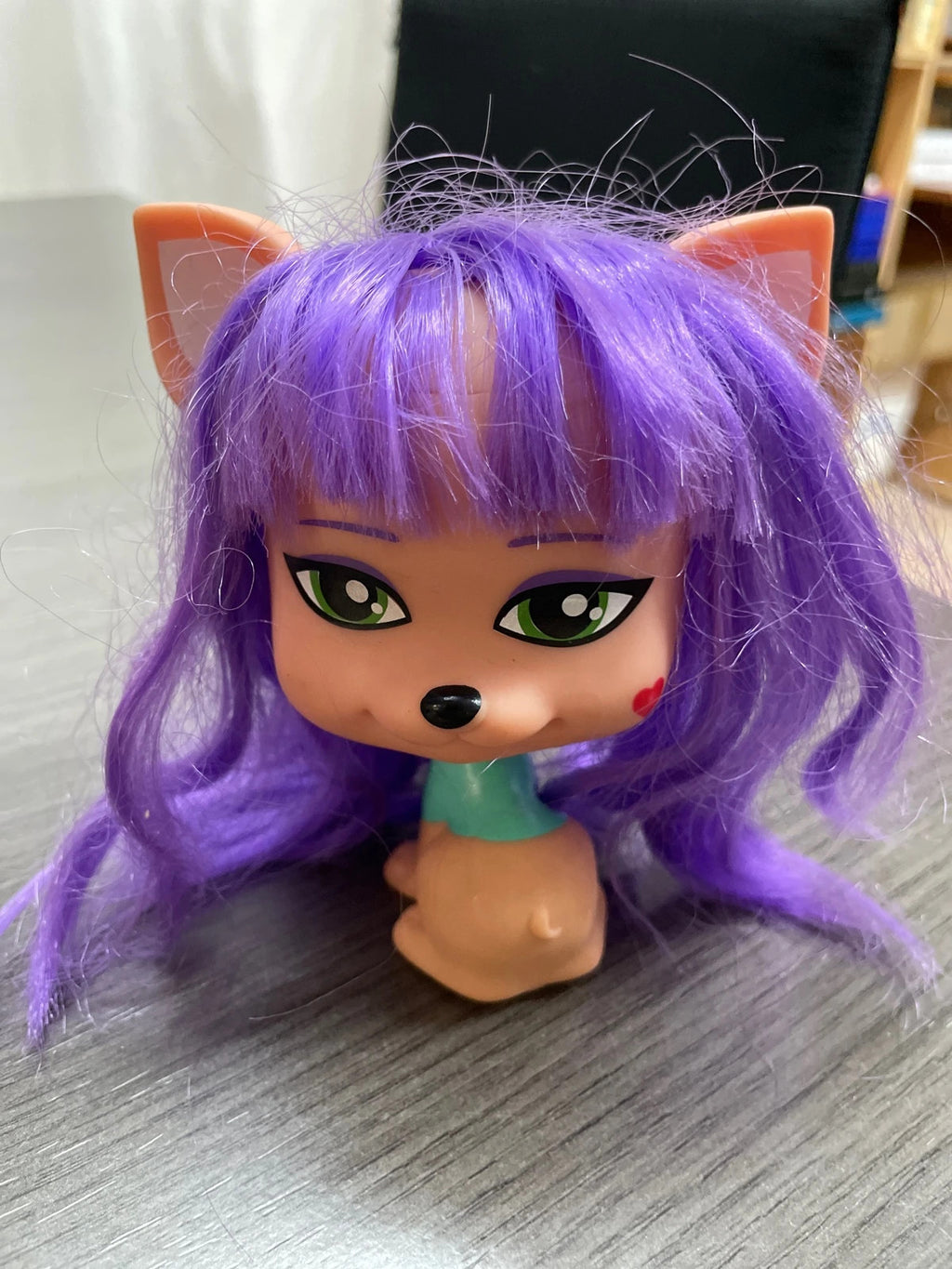 Juguete perrito de pelo