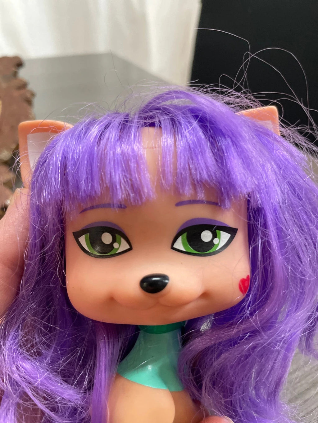 Juguete perrito de pelo