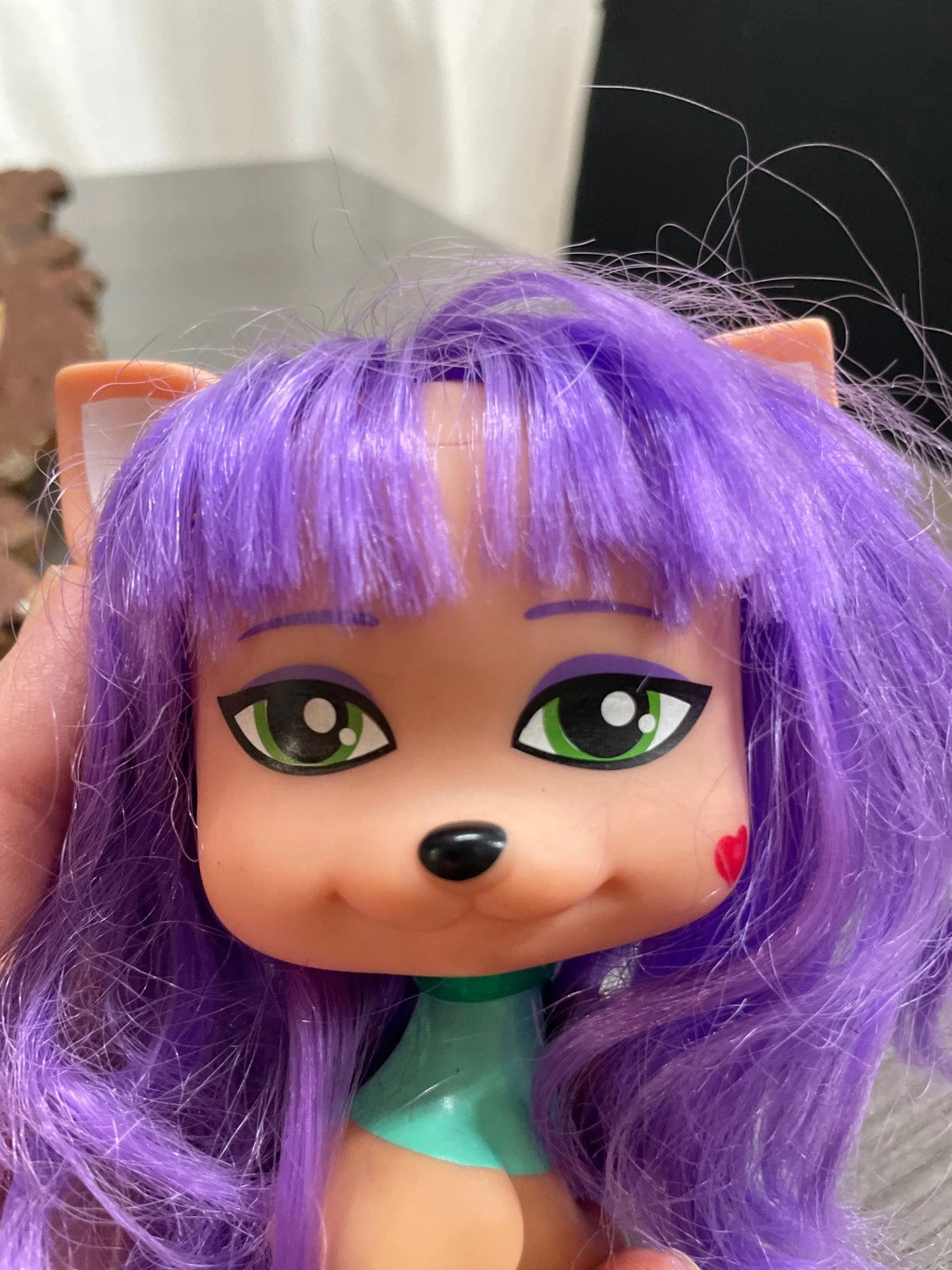 Juguete perrito de pelo