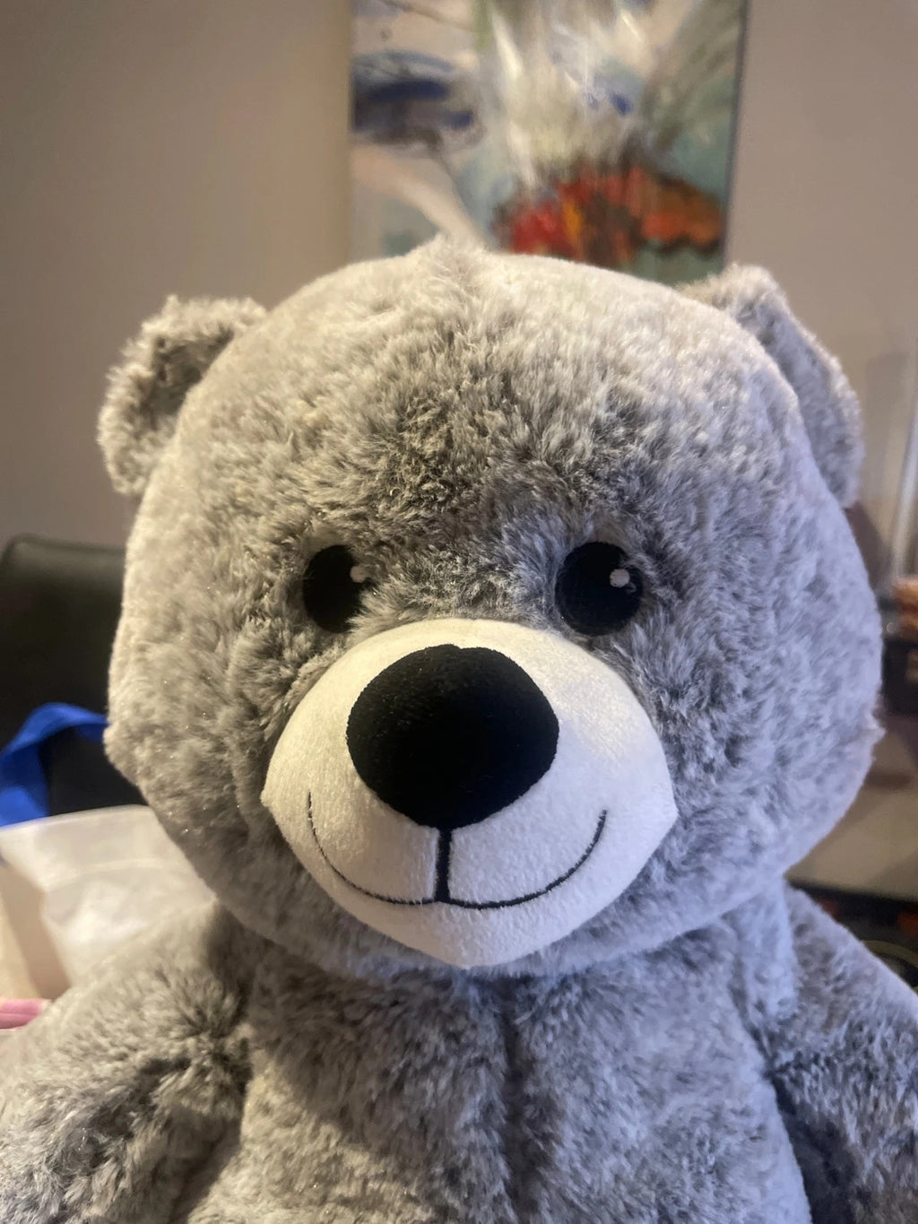 Oso de peluche gris