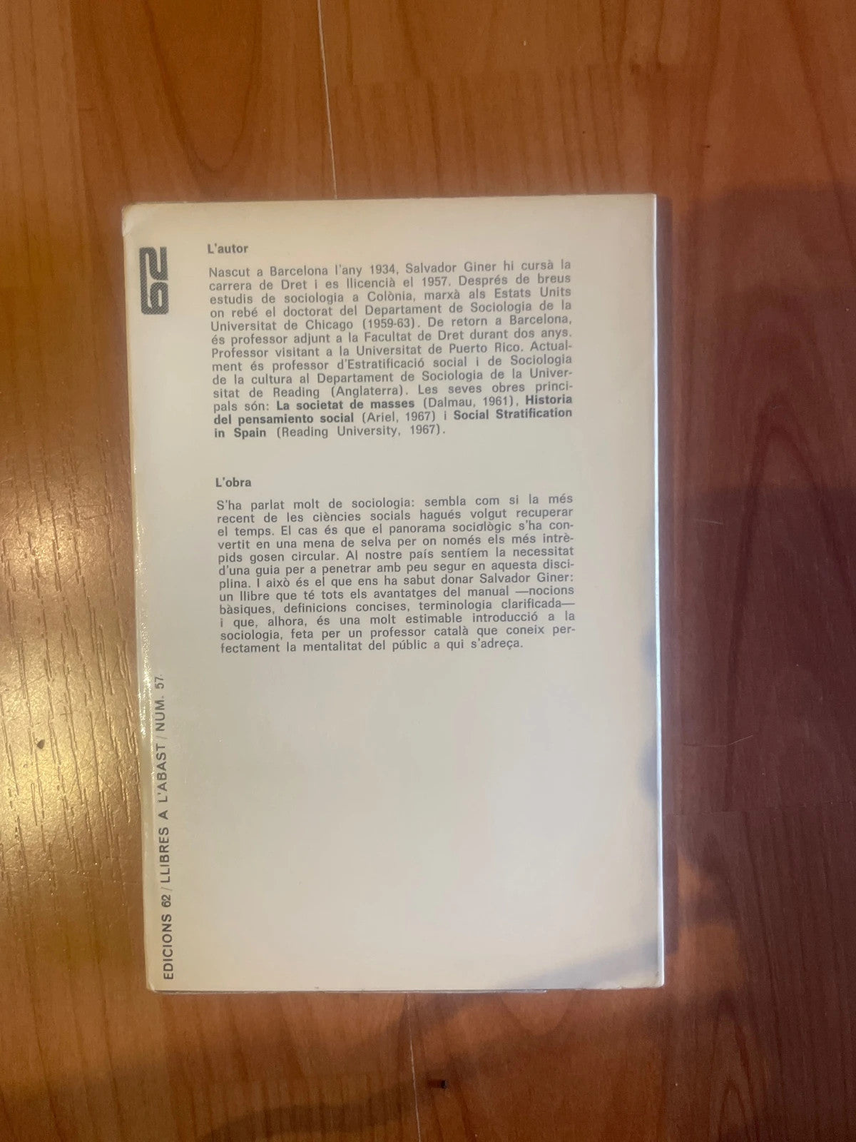 Sociología Salvador Ginés