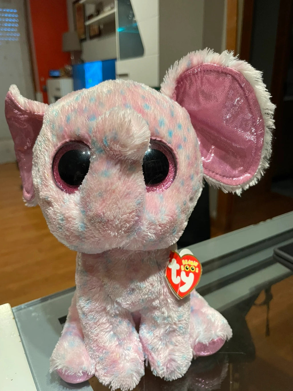 Ty Beanie Boos elefante rosa