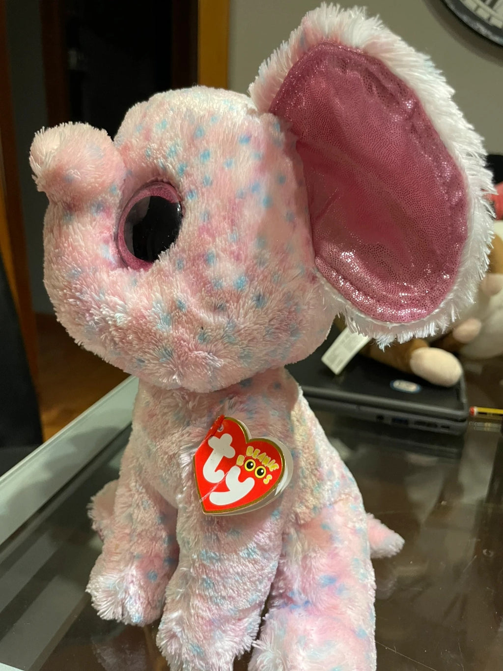 Ty Beanie Boos elefante rosa