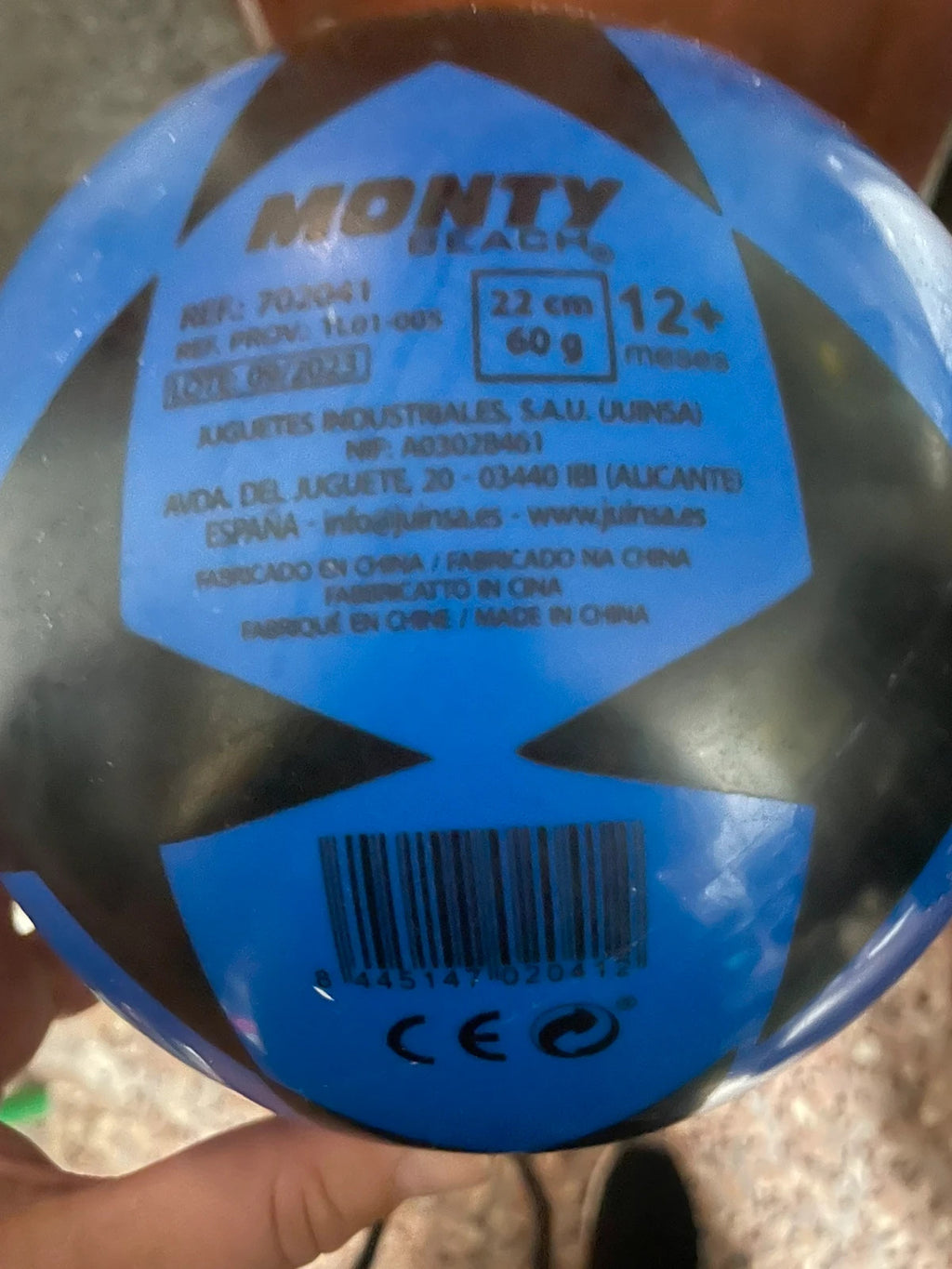 Pequeño balón liviano