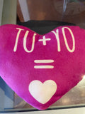 Cojín con forma de corazón