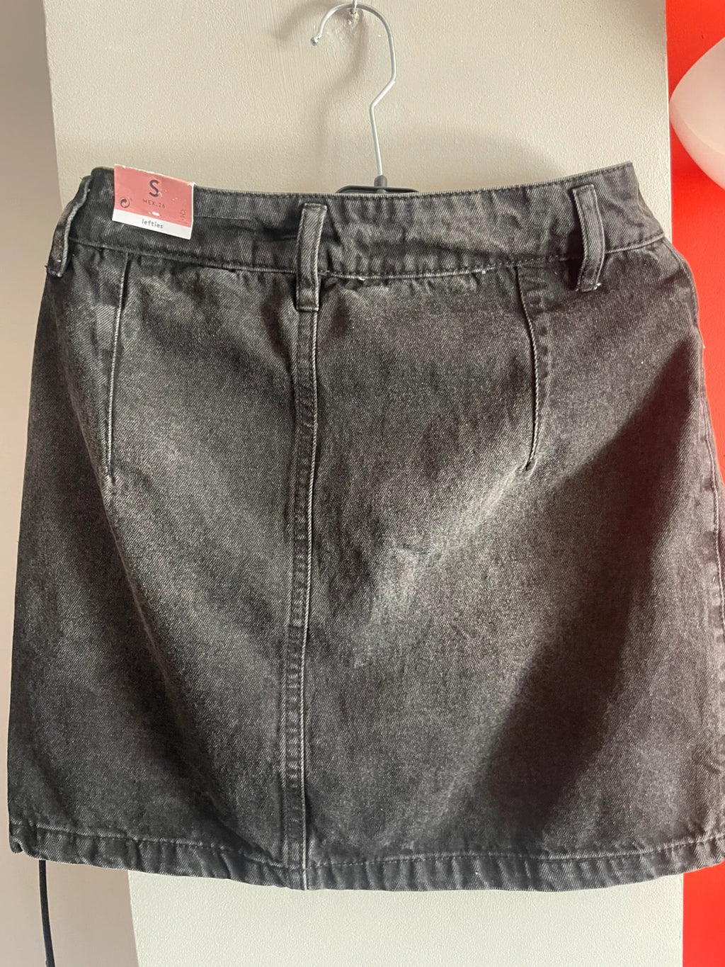 Minifalda vaquera negra talla S