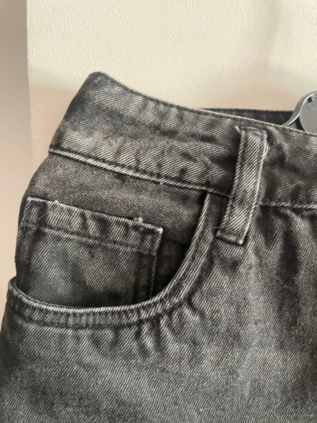 Minifalda vaquera negra talla S