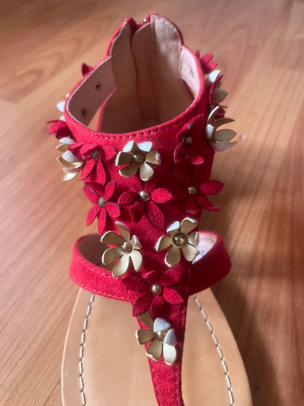 Sandalias bajas rojas