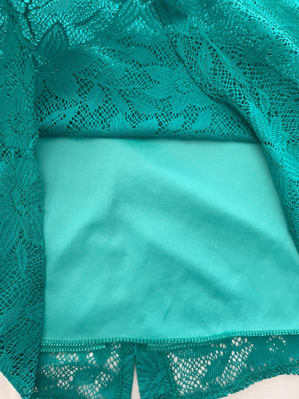 Falda verde recta