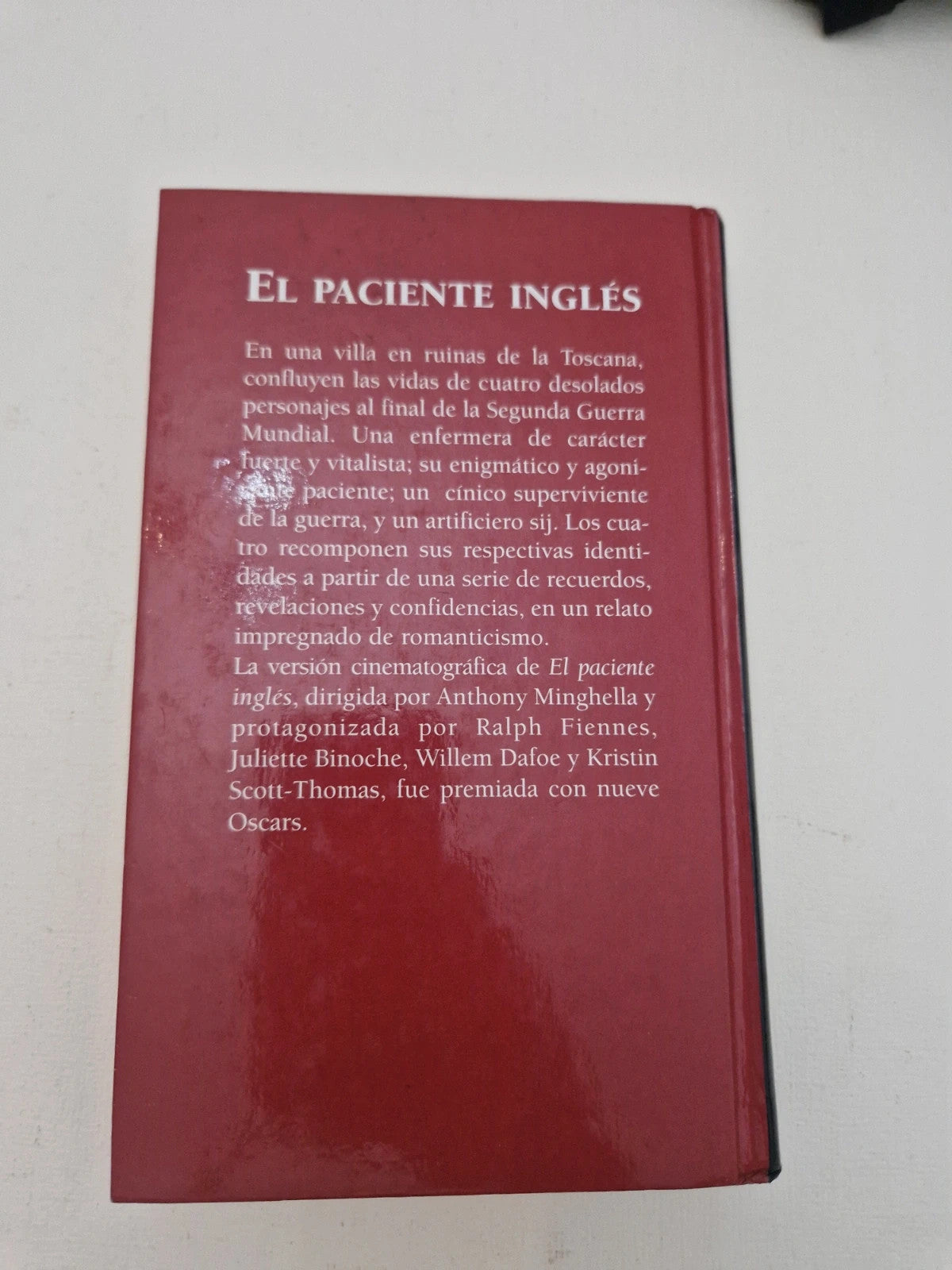 El paciente inglés. Michael Ondaatje.