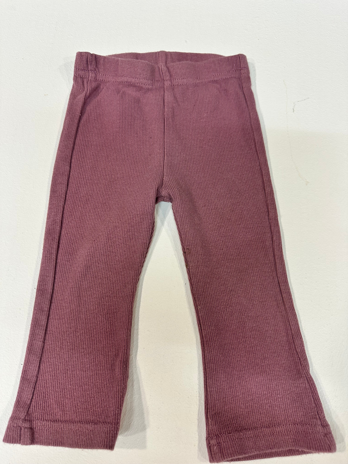 Leggings / Leggins Acanalados Bebé Zeeman (Talla 80 - 9-12 meses) - Color Rosa Empolvado / Malva
