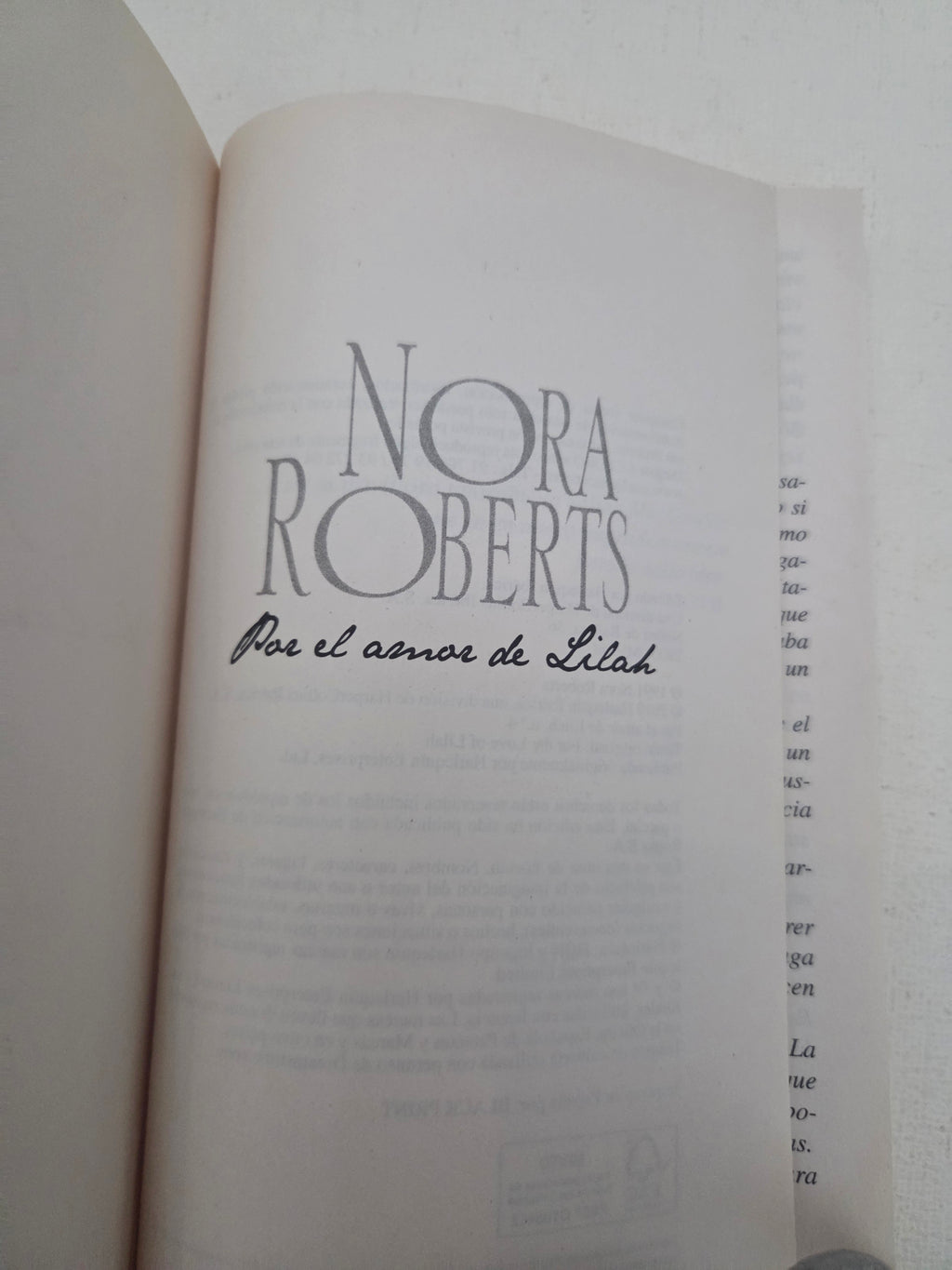 Por el amor de Lilah. Nora Roberts