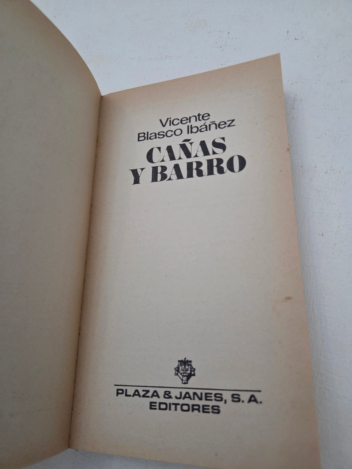 Cañas y Barro - Vicente Blasco Ibáñez