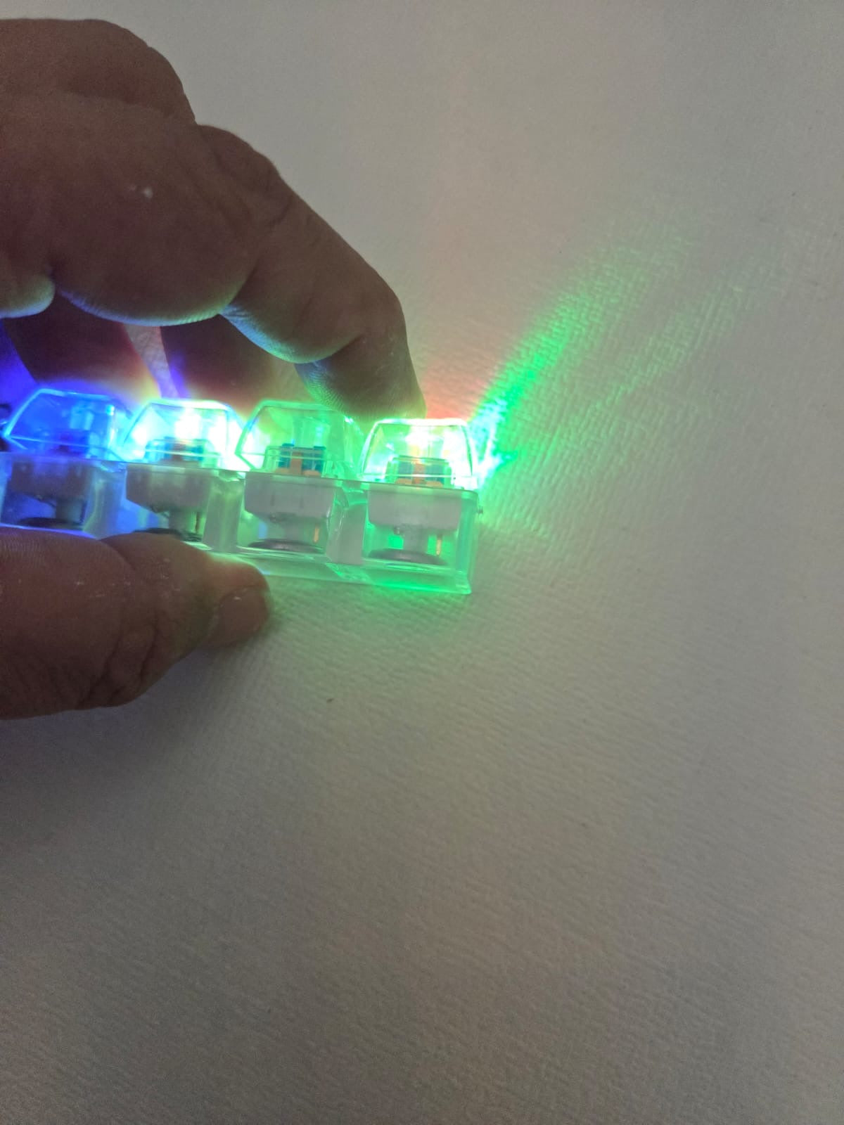 Llavero Llavero Probador de Teclado Mecánico LED RGB (4 Teclas)