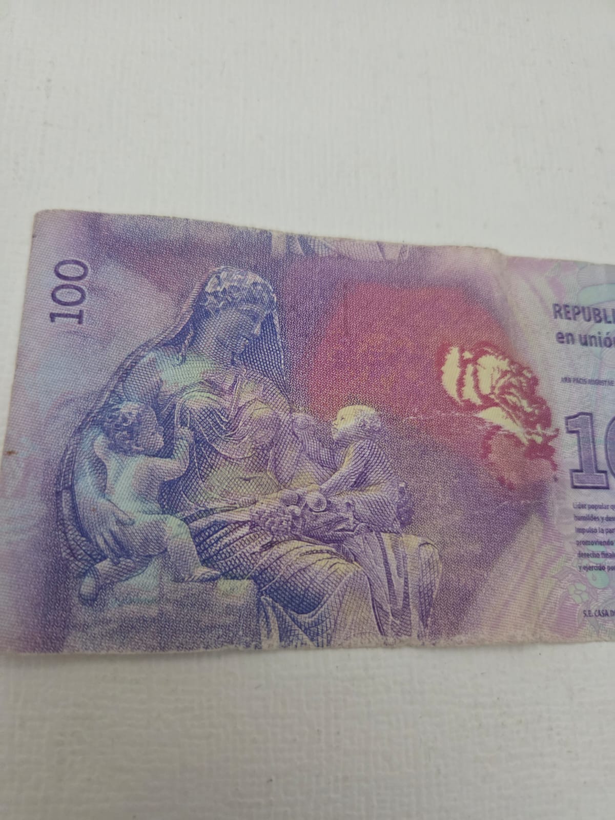 Billete de 100 Pesos Argentinos – Evita Perón (Serie P)