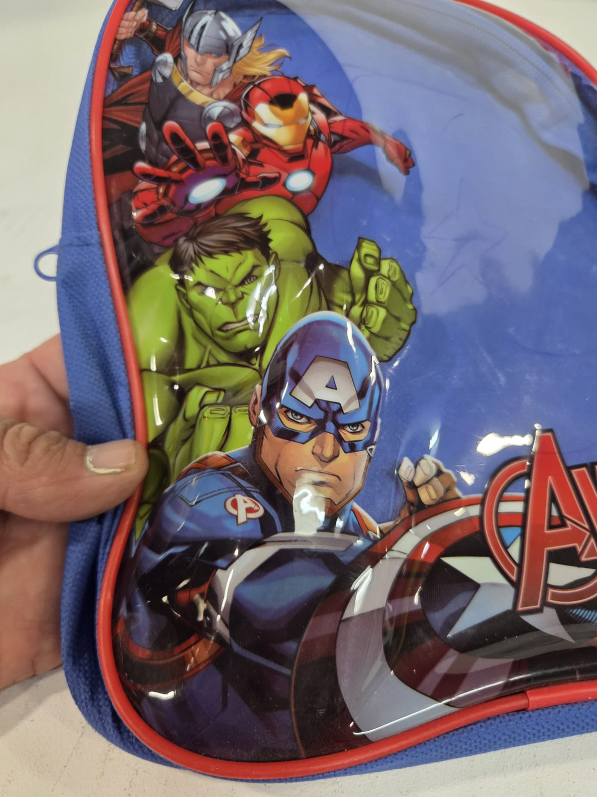 Mochila Infantil Avengers Marvel Azul (25 cm) – Ideal para Guardería o Jardín