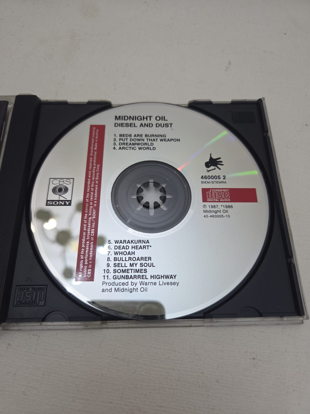 CD Midnight Oil Diesel and Dust