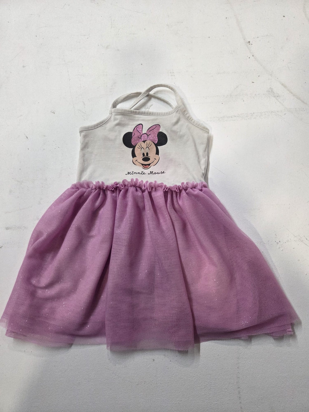 Vestido Minnie Mouse Disney con Falda de Tul Rosa (Bebé / Niña)