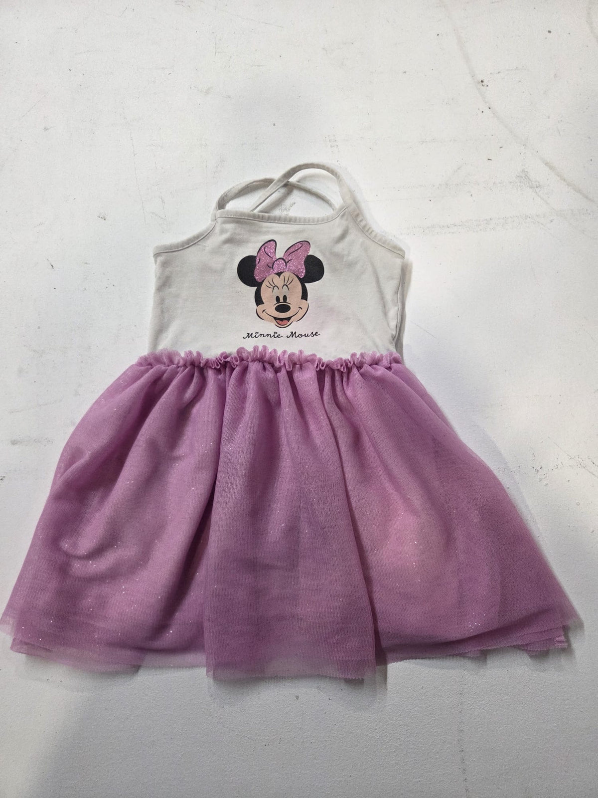 Vestido Minnie Mouse Disney con Falda de Tul Rosa (Bebé / Niña)