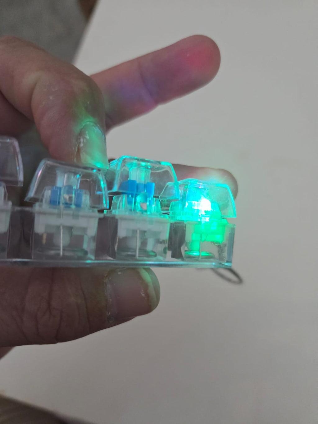 Llavero Llavero Probador de Teclado Mecánico LED RGB (4 Teclas)