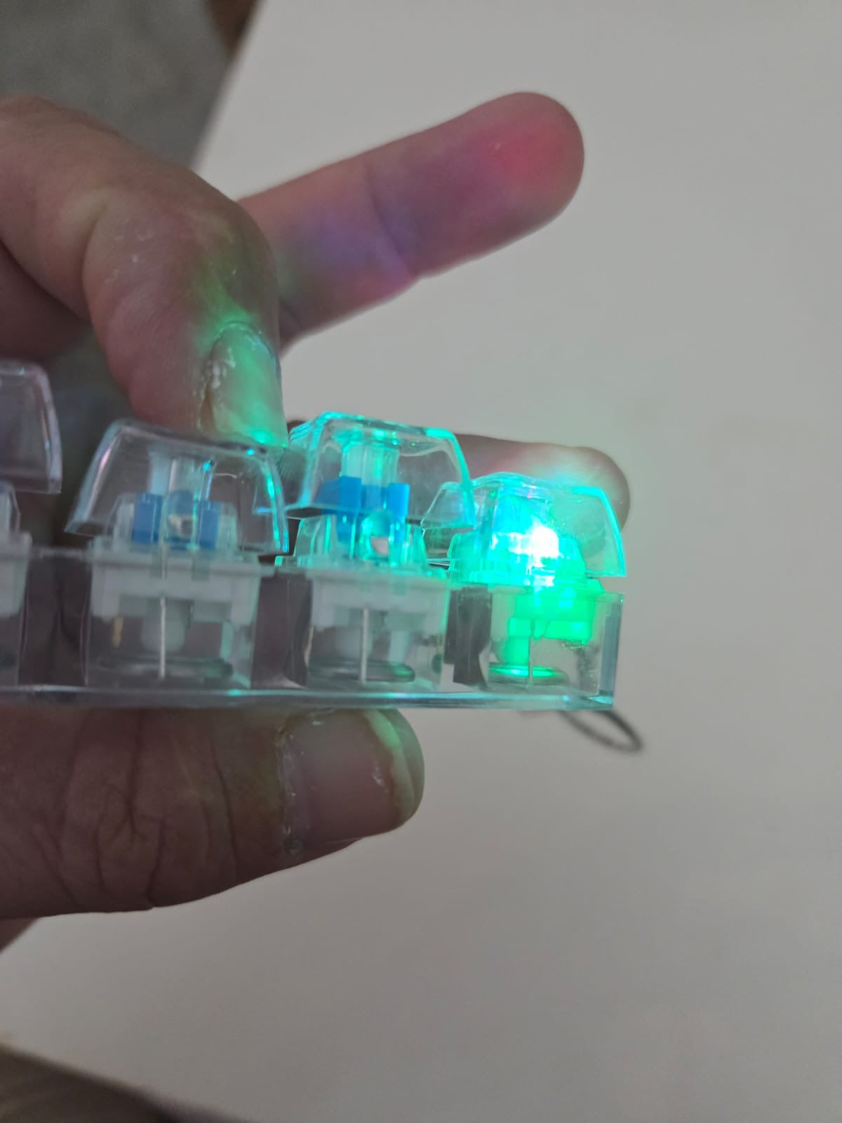 Llavero Llavero Probador de Teclado Mecánico LED RGB (4 Teclas)