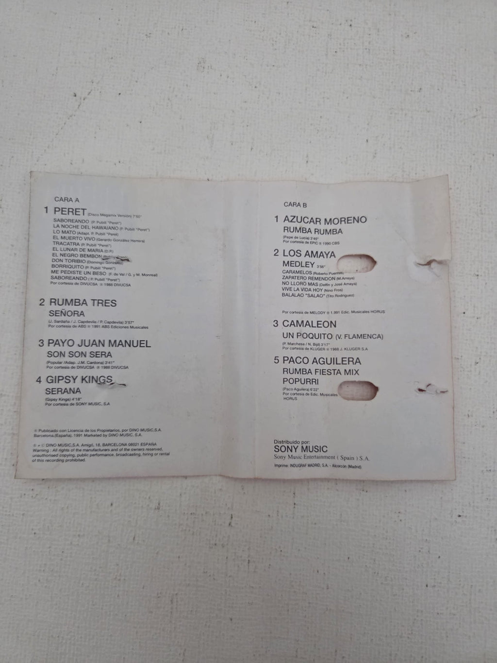 Cassette Varios Artistas - Baila Mi Rumba Vol. 2 (Peret, Gipsy Kings, Azúcar Moreno)