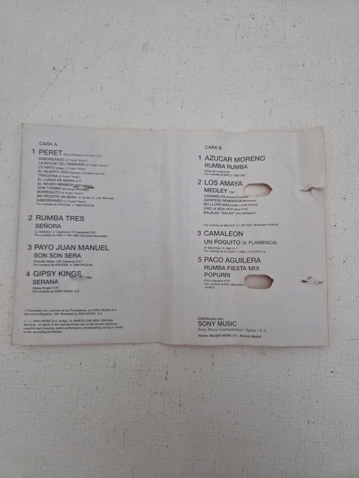 Cassette Varios Artistas - Baila Mi Rumba Vol. 2 (Peret, Gipsy Kings, Azúcar Moreno)