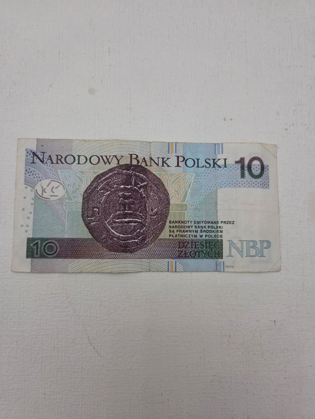 Billete Polonia 10 Zlotych 2016 - Narodowy Bank Polski - Mieszko I (Circulado)