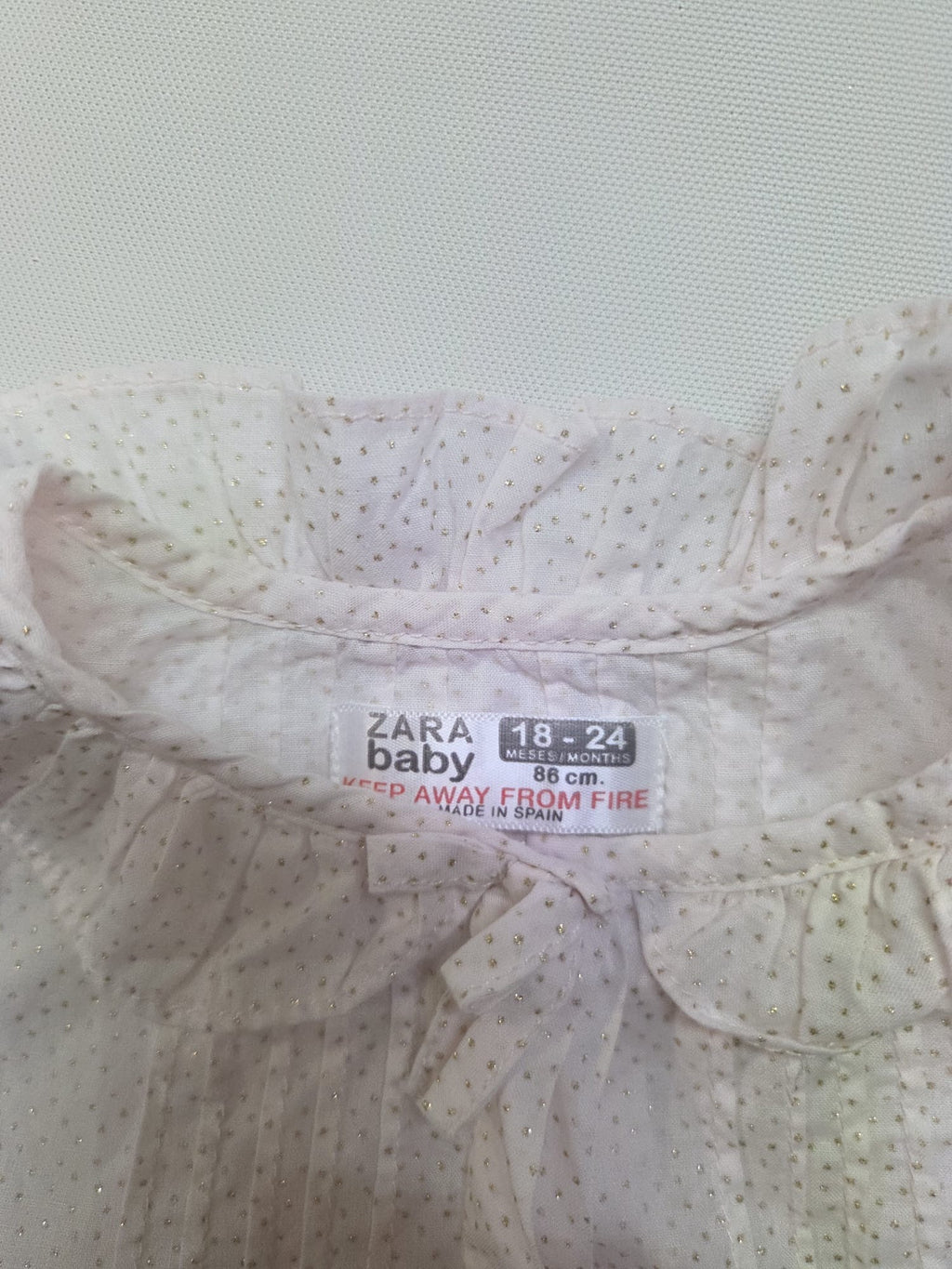 Camiseta / Blusa Niña Talla 86-92 cm (18-24M / 2 Años) Zara