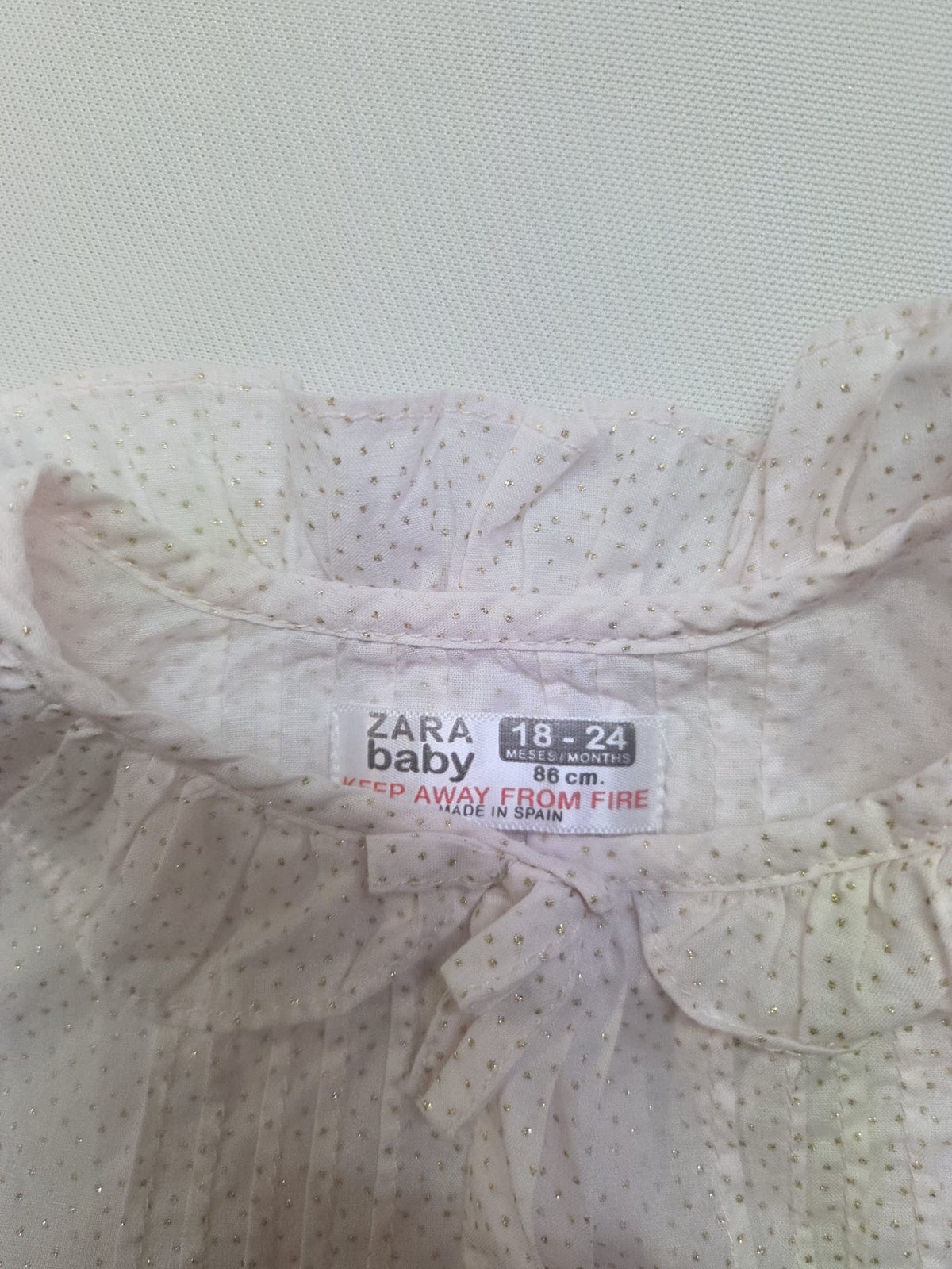 Camiseta / Blusa Niña Talla 86-92 cm (18-24M / 2 Años) Zara