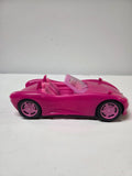 Coche Deportivo Descapotable Rosa para Muñecas – Auto Convertible de Ju
