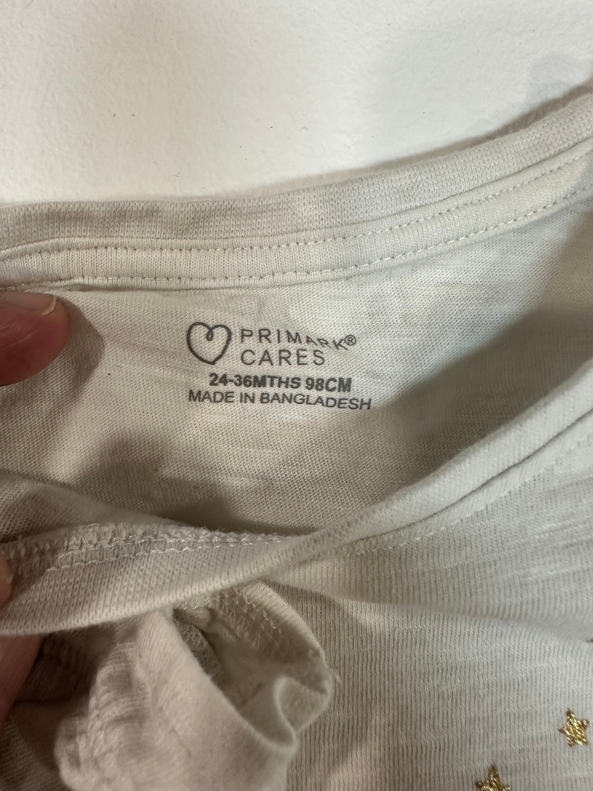 Camiseta Manga Larga Niña Primark Cares - Hada y Flores (Talla 24-36M / 98cm)