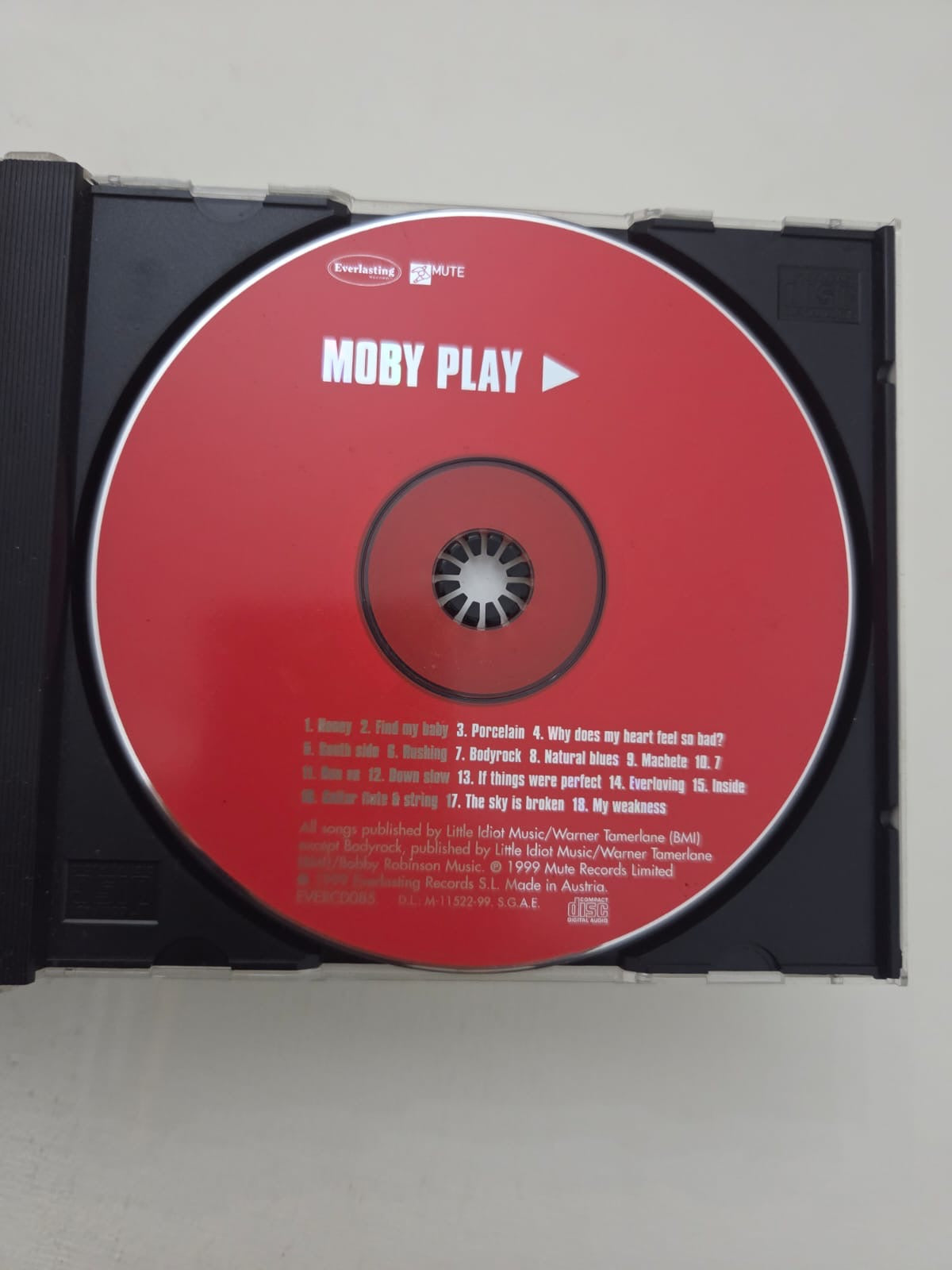 CD Moby – Play (Edición Álbum Original 1999) - Segunda Mano