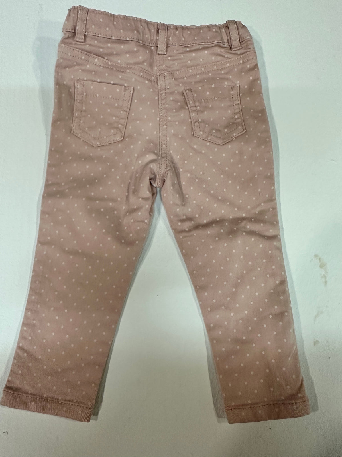 Pantalón rosa de lunares Kiabi Eco Conception - Talla 18M (77-82 cm)