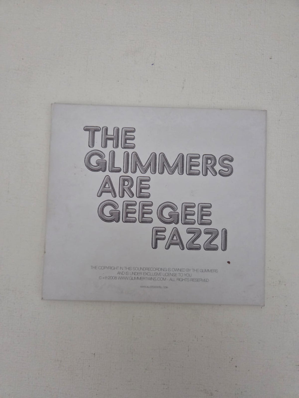 CD The Glimmers – Are Gee Gee Fazzi (Álbum / Edición Digipak 2008)