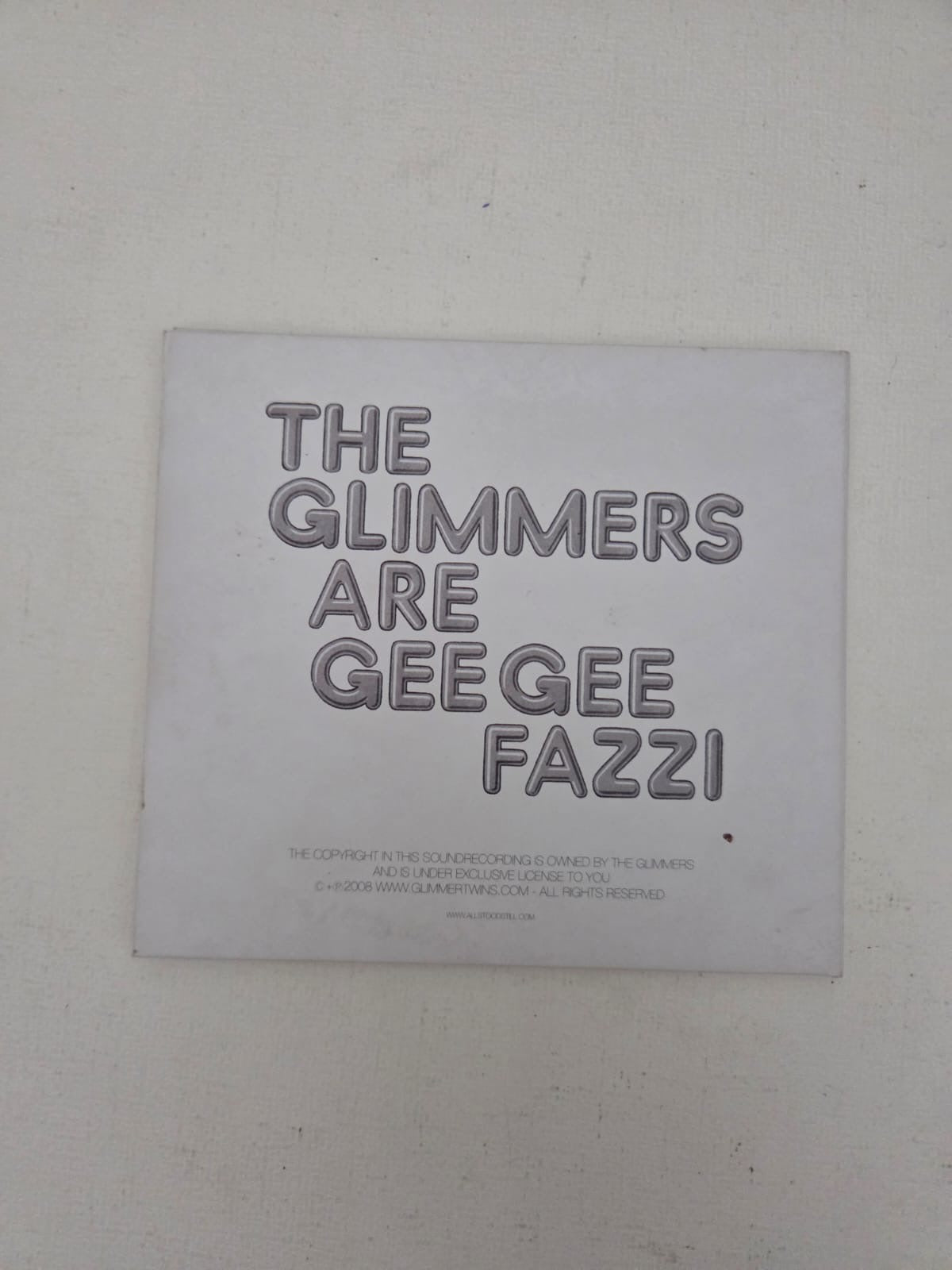 CD The Glimmers – Are Gee Gee Fazzi (Álbum / Edición Digipak 2008)